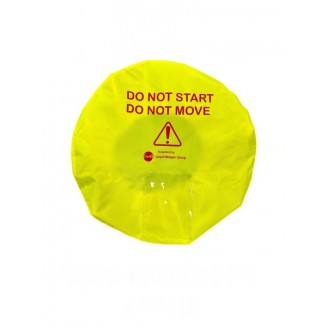Steering Wheel Safety Cover (Do Not Move / Do Not Start) - Elasticated Shower Cap Type Steering Wheel Safety Cover (Do Not Move / Do Not Start) - Elasticated Shower Cap Type