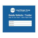 Vehicle Check & Defect Report Book - HGV