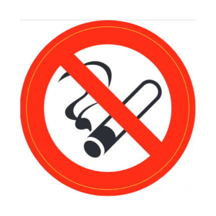 Double Sided Self Adhesive No Smoking Stickers