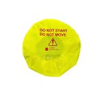 yellow steering wheel cover