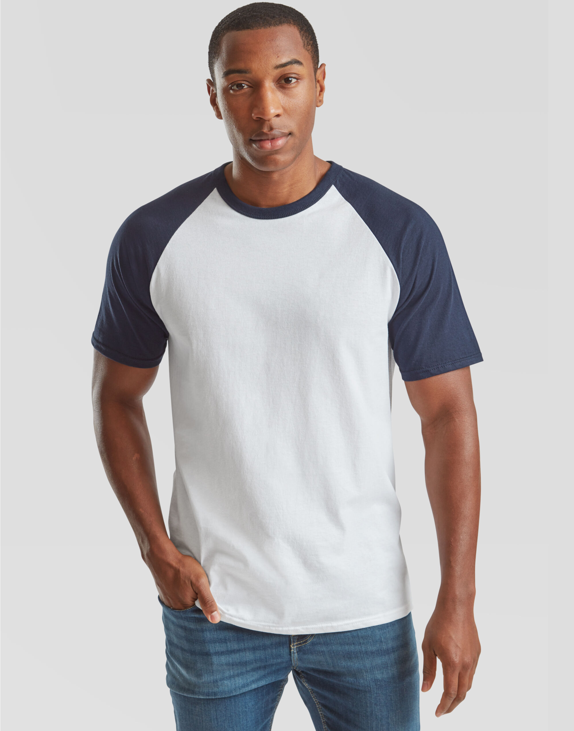 61026 - prod_11701_61026_166523.jpg Men's Valueweight Short Sleeve Baseball T-Shirt - Image 1