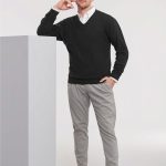 Men's V-Neck Knitted Pullover