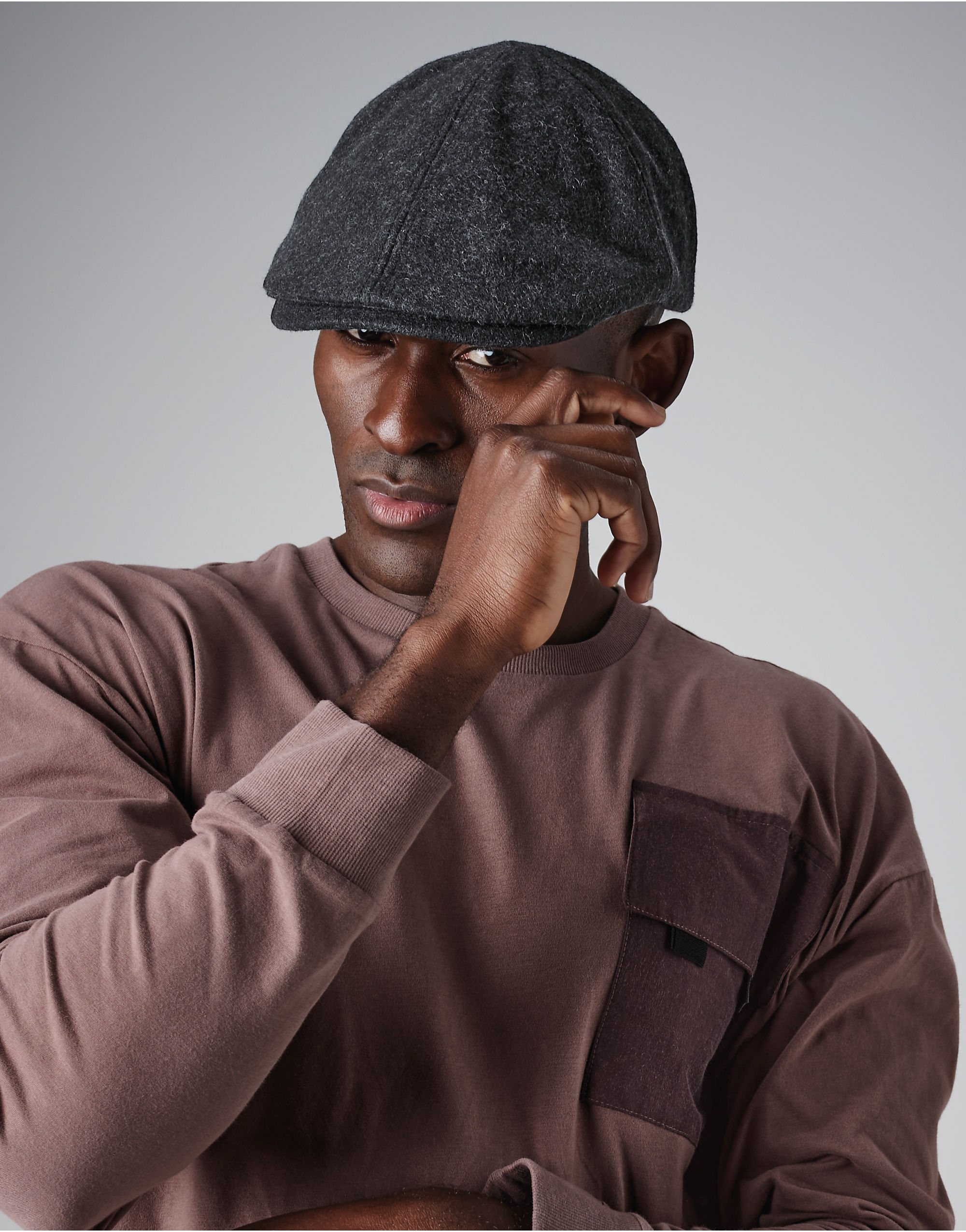 B623 - prod_90169_b623_148821.jpg Melton Wool Ivy Cap - Image 1
