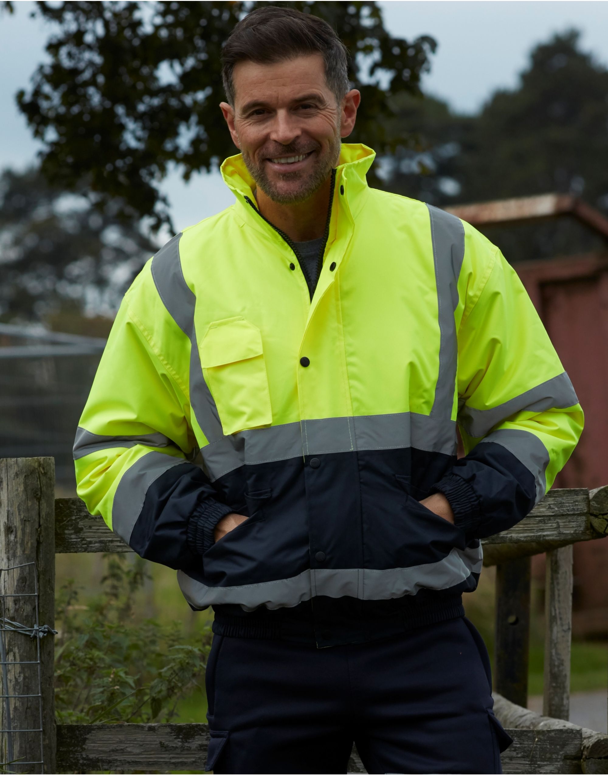 Hi-Vis 2 Tone Bomber Jacket