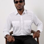 Tailored Fit Long Sleeved Pilot Shirt