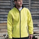 Men's Printable Softshell Jacket with Recycled Inner Fleece