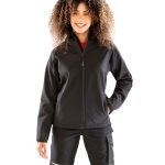Ladies 3-Layer Recycled Printable Hooded Softshell