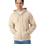 Softstyle Midweight Fleece Adult Full Zip Hooded Sweatshirt