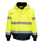 Hi-Vis 3-in-1 Contrast Bomber Jacket  - Image 5