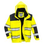 Hi-Vis 3-in-1 Contrast Winter Bomber Jacket  - Image 2