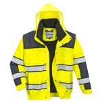 Hi-Vis 3-in-1 Contrast Winter Bomber Jacket  - Image 3