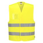 Hi-Vis Two Band Dual ID Holder Vest 