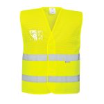 Hi-Vis Half Mesh Two Band Vest  - Image 2
