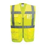 Madrid Hi-Vis Half Mesh Executive Vest  - Image 2