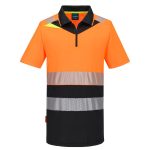DX4 Hi-Vis Zip Class 1 Polo Shirt S/S 