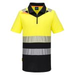 DX4 Hi-Vis Zip Class 1 Polo Shirt S/S  - Image 2