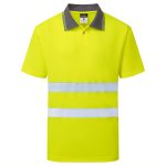 ES1 Essential Hi-Vis Polo Shirt S/S - Image 2