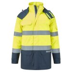 Bizflame Rain+ Hi-Vis Multi-Norm Contrast FR Winter Jacket - Image 2
