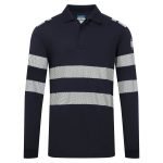 PW3 Modaflame Knit FR Long Sleeve Polo Shirt - Image 2