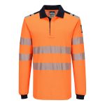PW3 Modaflame Knit HVO FR Long Sleeve Polo Shirt - Image 2