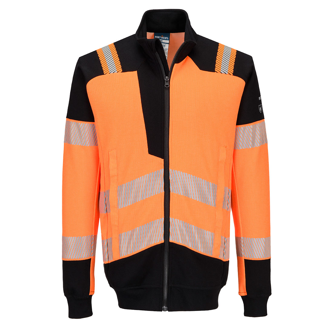 FR756 - FR756OBR.jpg PW3 Modaflame Knit HVO FR Full Zip Sweatshirt - Image 1