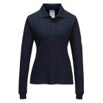 Modaflame Knit FR Women's Long Sleeve Polo Shirt