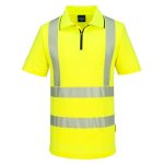 KX3 Sport Hi-Vis Zip Polo Shirt S/S - Image 2
