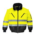 Hi-Vis 3-in-1 Contrast Pilot Jacket  - Image 2