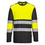 PW3 Hi-Vis Cotton Comfort Class 1 T-Shirt L/S  - Image 2