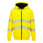 PW321 Hi-Vis Zipped Winter Hoodie - Image 2