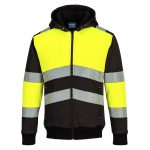 PW3 Hi-Vis Zipped Class 1 Winter Hoodie - Image 2