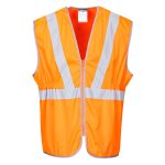 Hi-Vis Zip Long Length Vest 