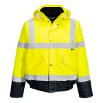 Hi-Vis Contrast Winter Bomber Jacket  - Image 2