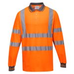 Hi-Vis Cotton Comfort Polo Shirt L/S 