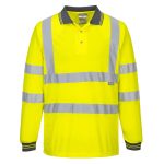 Hi-Vis Polo Shirt L/S  - Image 2