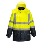 Hi-Vis Breathable 7-in-1 Contrast Traffic Jacket  - Image 2