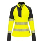 PW3 Hi-Vis Women's 1/4 Zip Sweatshirt - Image 2